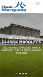 Mobile Screenshot of classic-marquees.ie